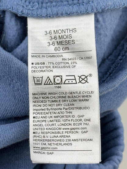 baby Gap Blue Fleece Shorts 3-6M