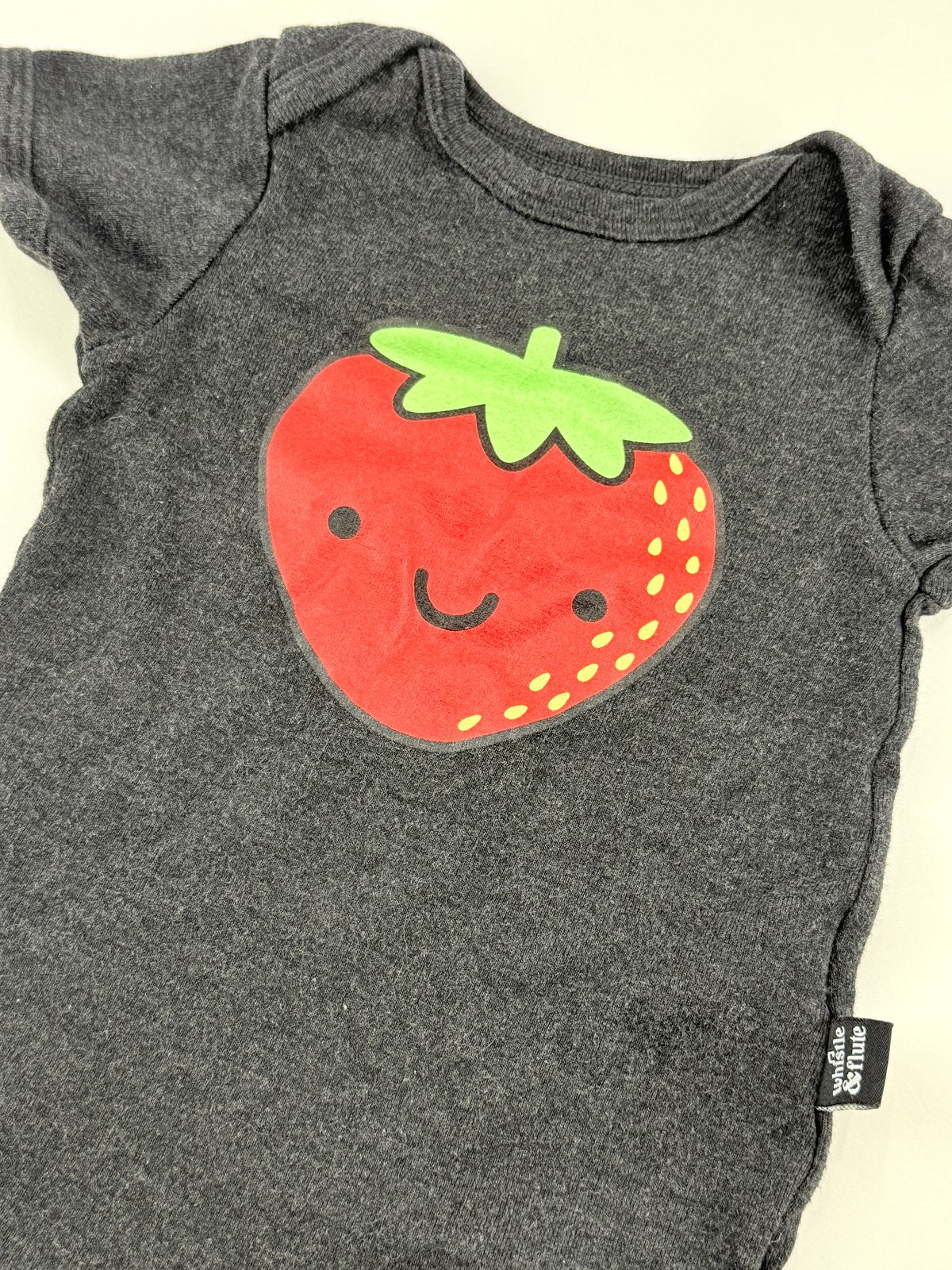 Whistle & Flute Strawberry Bodysuit 6-12M
