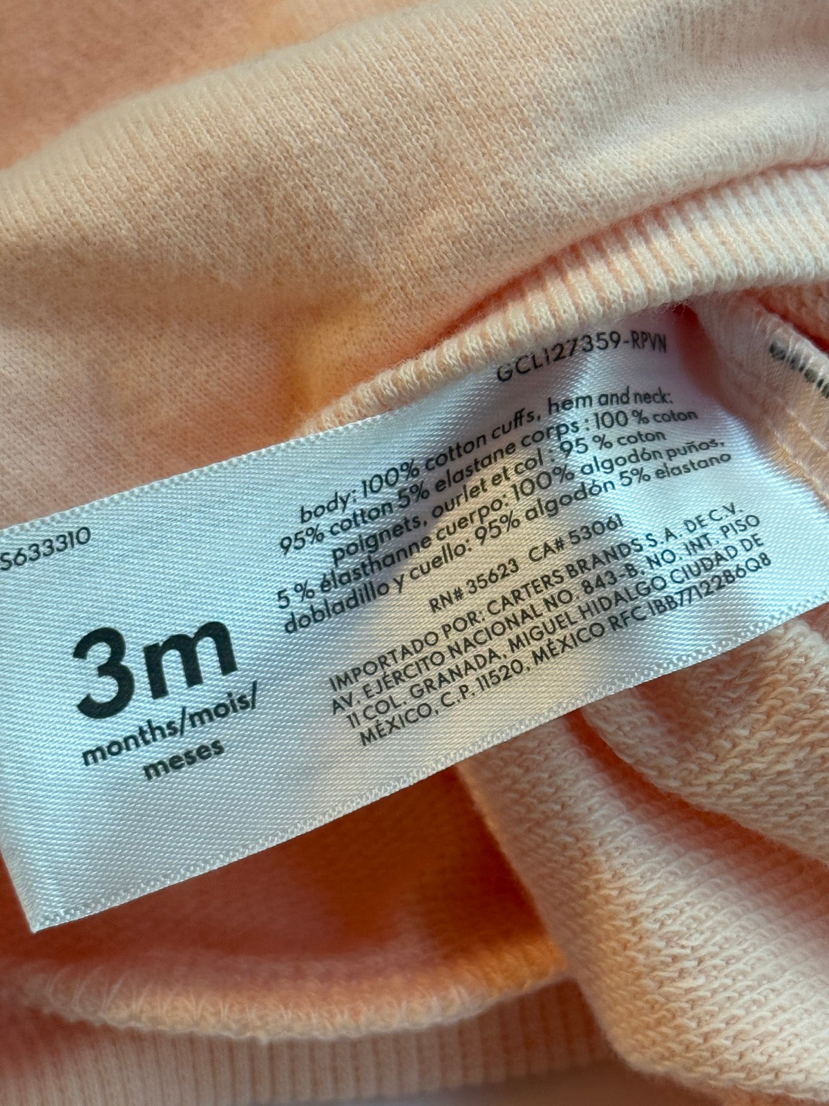 Carter's Happy Baby Sweatshirt 3m