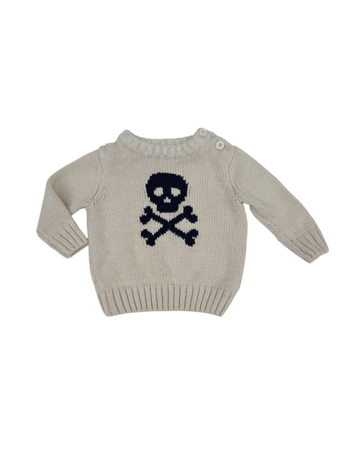 Joe Fresh Skull Crossbones Knit Sweater 6-12m