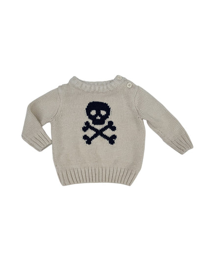 Joe Fresh Skull Crossbones Knit Sweater 6-12m
