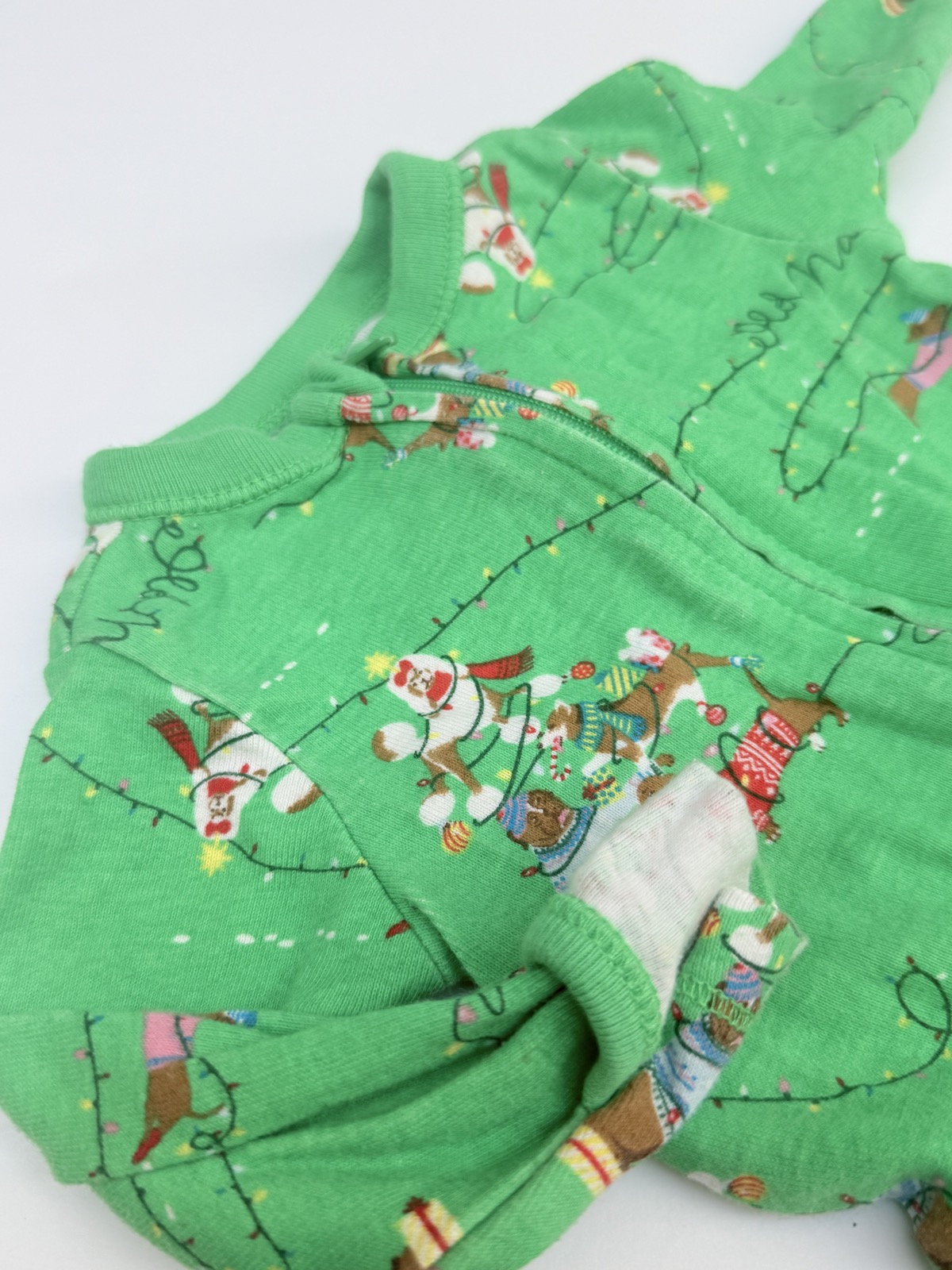 Old Navy Christmas Dogs Footed Sleeper Newborn