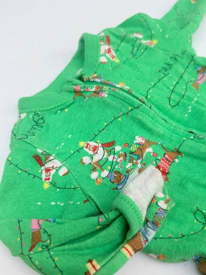 Old Navy Christmas Dogs Footed Sleeper Newborn