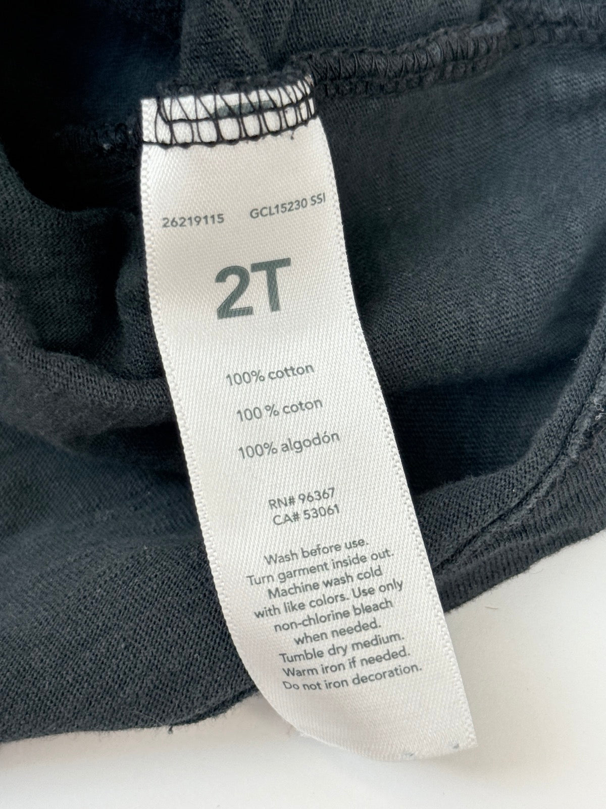 OshKosh Originals Let's Do This Black Tee 2T
