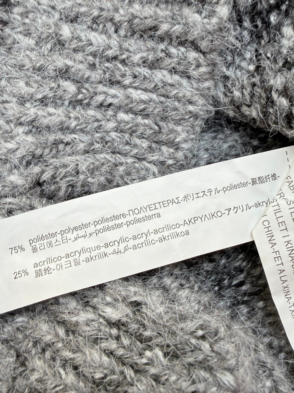 Zara Gray Stripe Knit Sweater Size 10