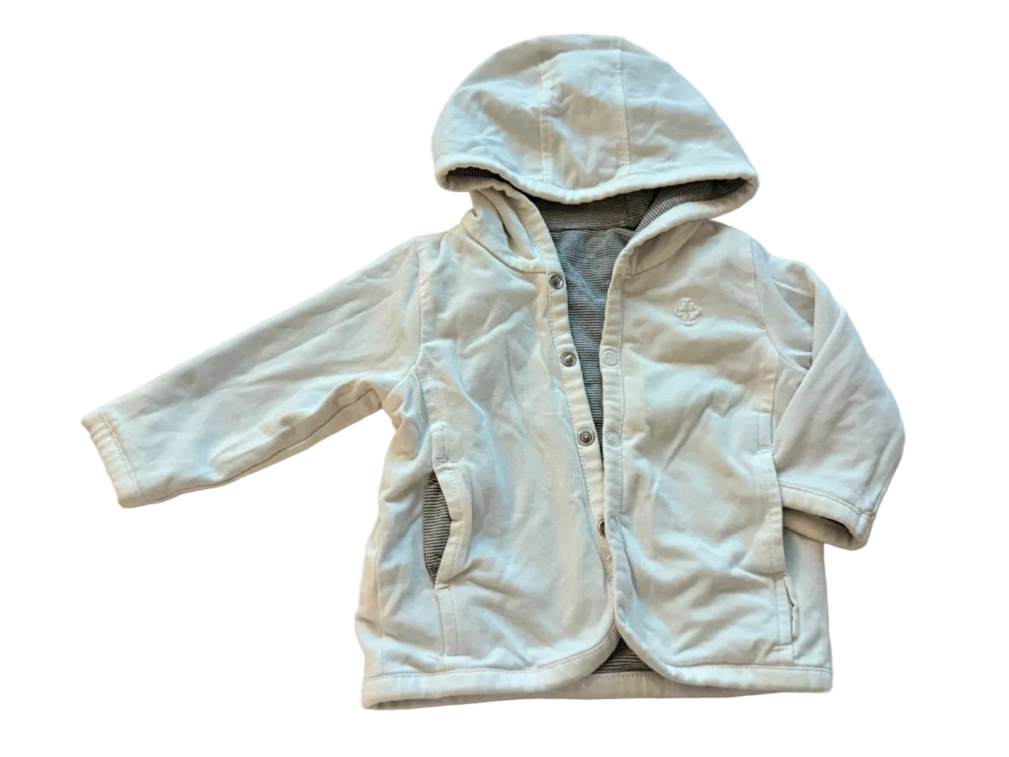 Baby Reversible Hooded Snap Jacket 3m