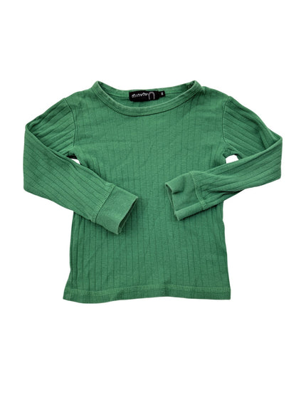 Minymo Green Ribbed Long Sleeve Top 110 (4/5yr)