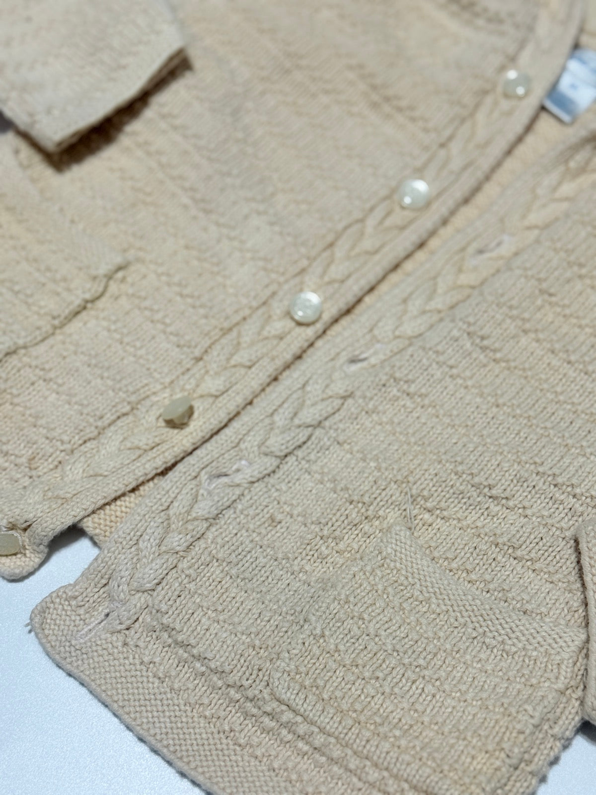Ralph Lauren Hooded Cable Knit Cardigan 18M