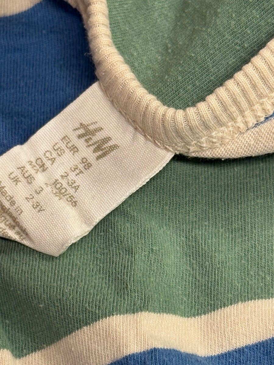 H&M Striped Long Sleeve Top 2-3Y