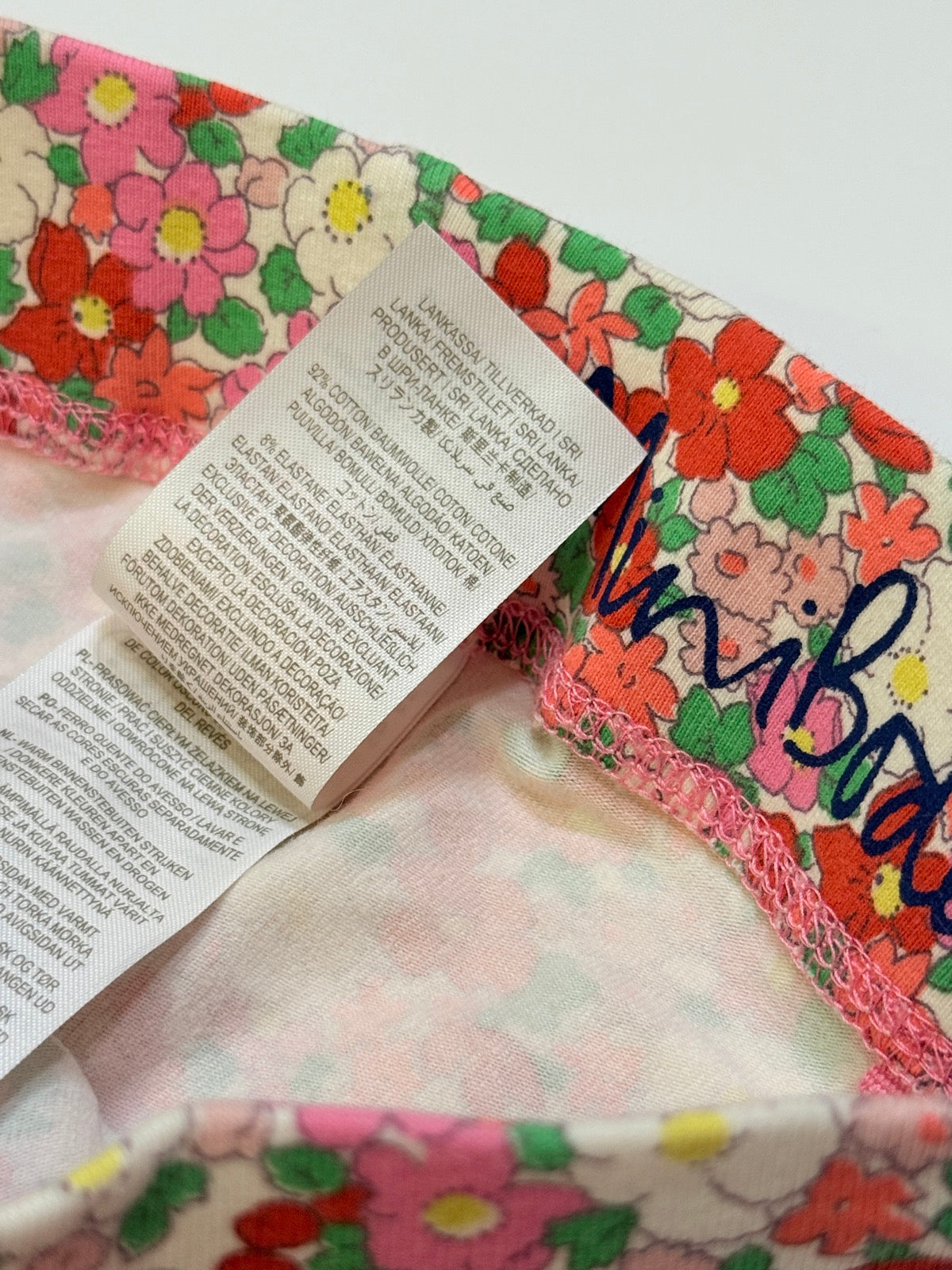 Mini Boden Floral Heart Leggings 4-5Y
