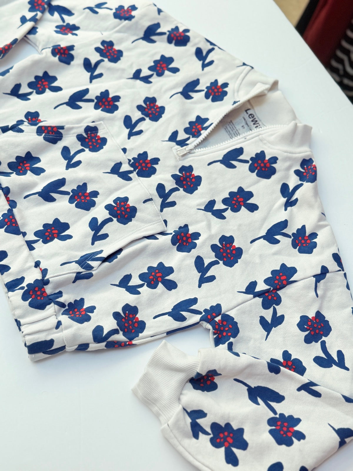 Lewis Floral Zip-Up Romper Size 8Y