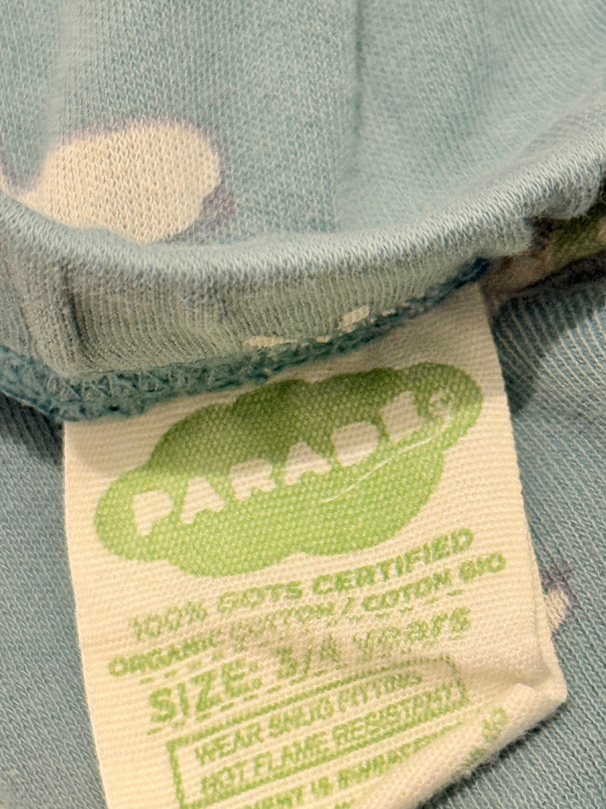 Parade Organics Dog Print Pajama Set 3/4