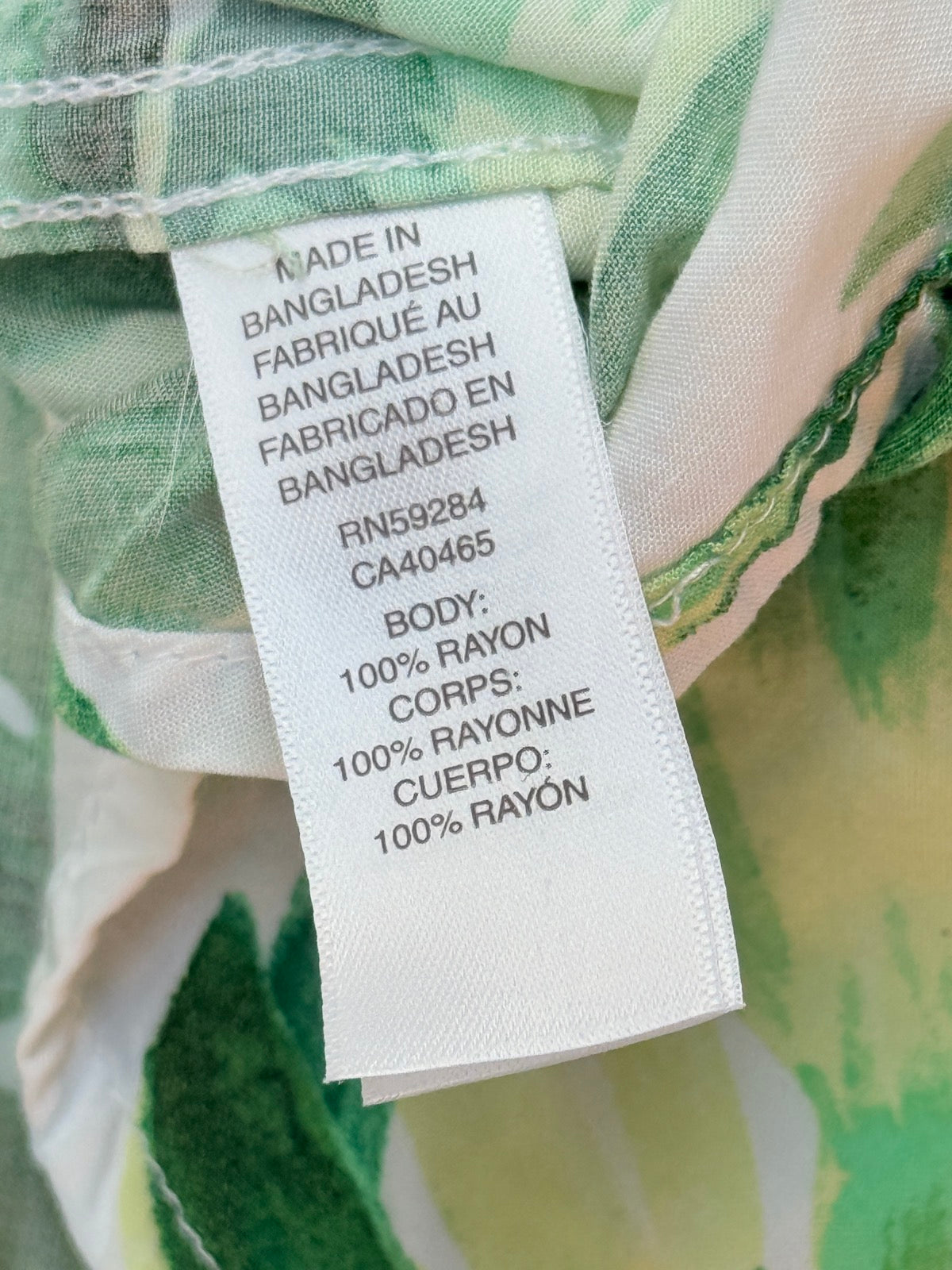 Children's Place Tropical Leaf Shirt 6-9M