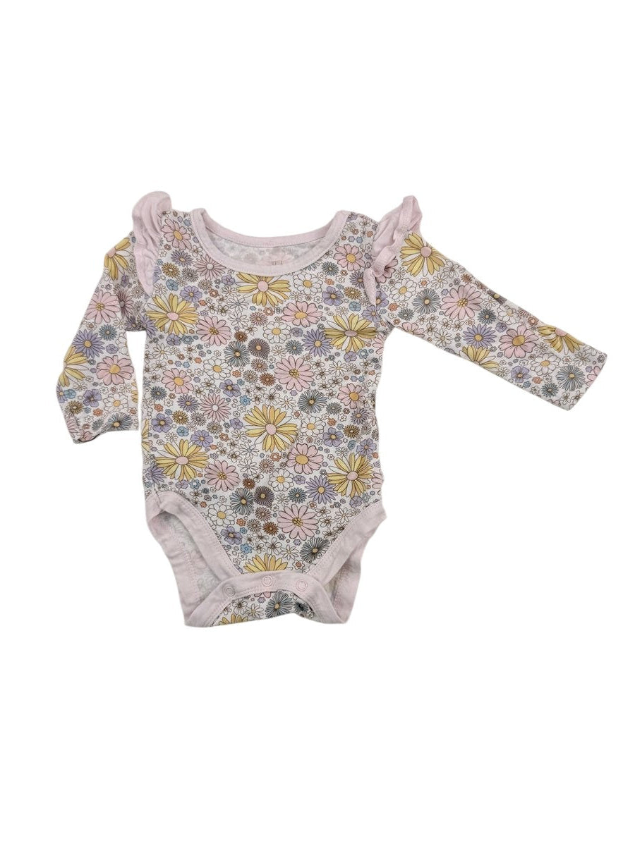 milkberry Floral Bodysuit 0-3M
