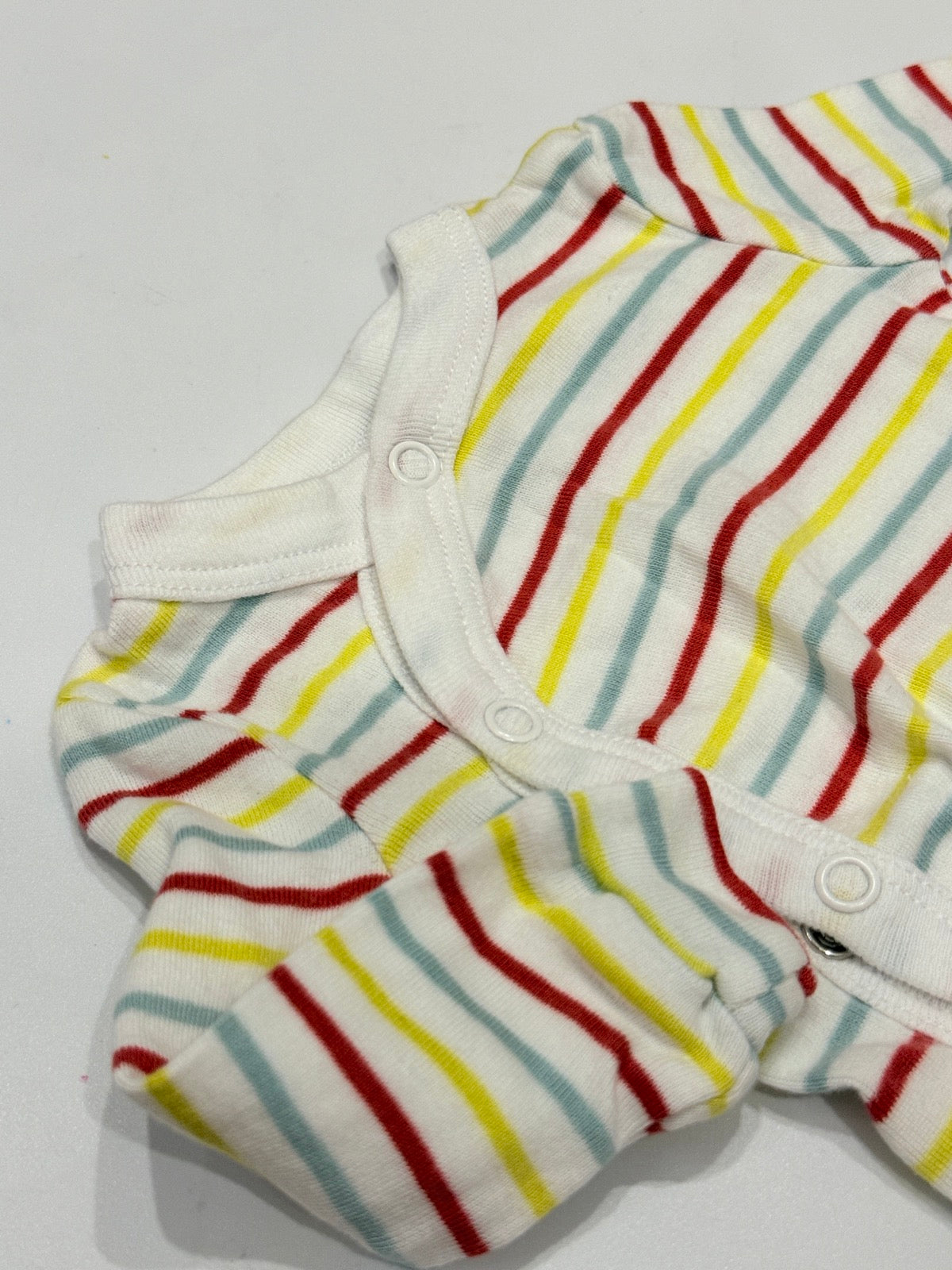 Joe Fresh Striped Sleeper Romper 0-3m