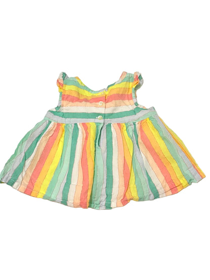 Baby Gap Rainbow Stripe Dress 6-12m