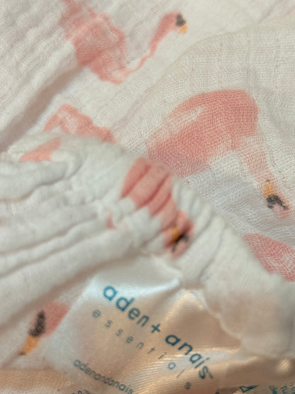 Aden + Anais Essentials Flamingo Muslin Crib Sheet