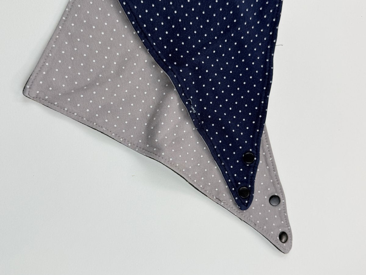 Star & Polka Dot Bandana Bibs Set of 2 0-12M