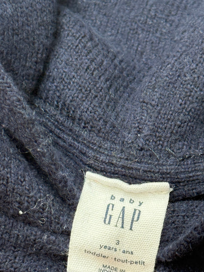 Baby Gap Navy Bear Logo Hoodie 3T