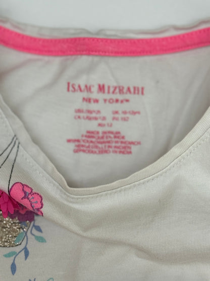 Isaac Mizrahi Girls Floral Ruffle Tank Top 10-12