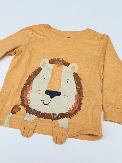 Carter's Lion Graphic Long Sleeve Tee 9M