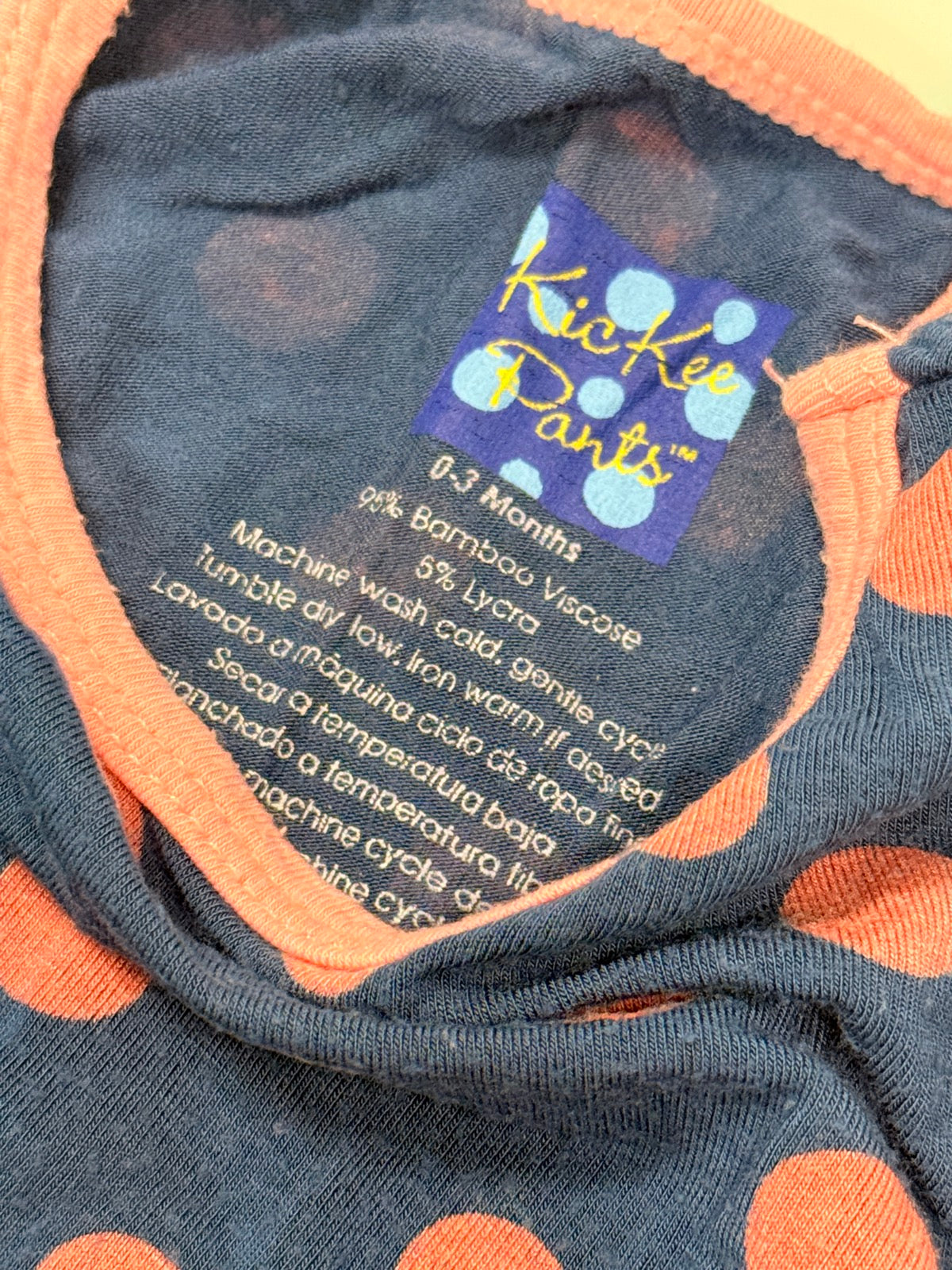 Kickee Pants Navy Polka Dot Dachshund Tee 0-3m