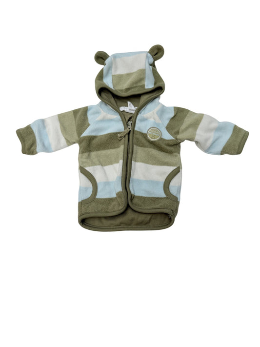 H&M Bear Hood Fleece Jacket 0-1M