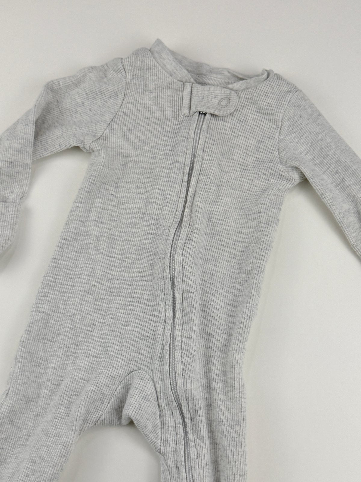 Little Planet Organic by Carter's Gray Ribbed Sleeper Newborn