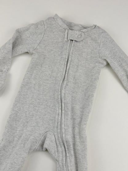Little Planet Organic by Carter's Gray Ribbed Sleeper Newborn