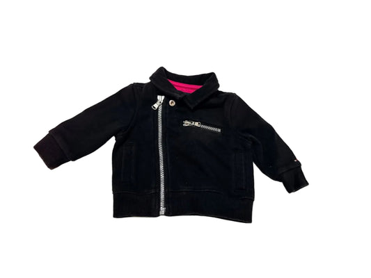 Tommy Hilfiger Black Zip-Up Jacket 6-9M