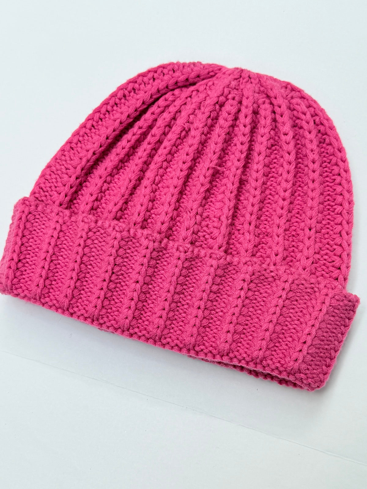 Carter's Pink Ribbed Knit Beanie Size 4-7