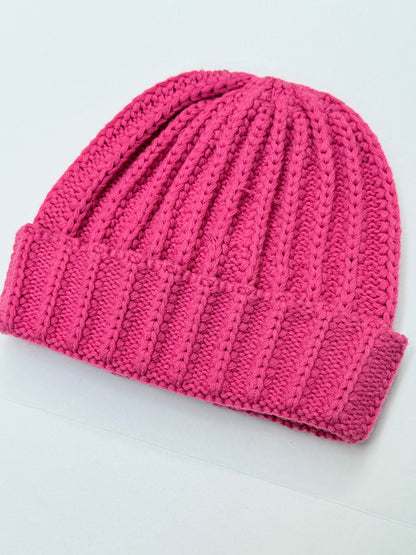 Carter's Pink Ribbed Knit Beanie Size 4-7