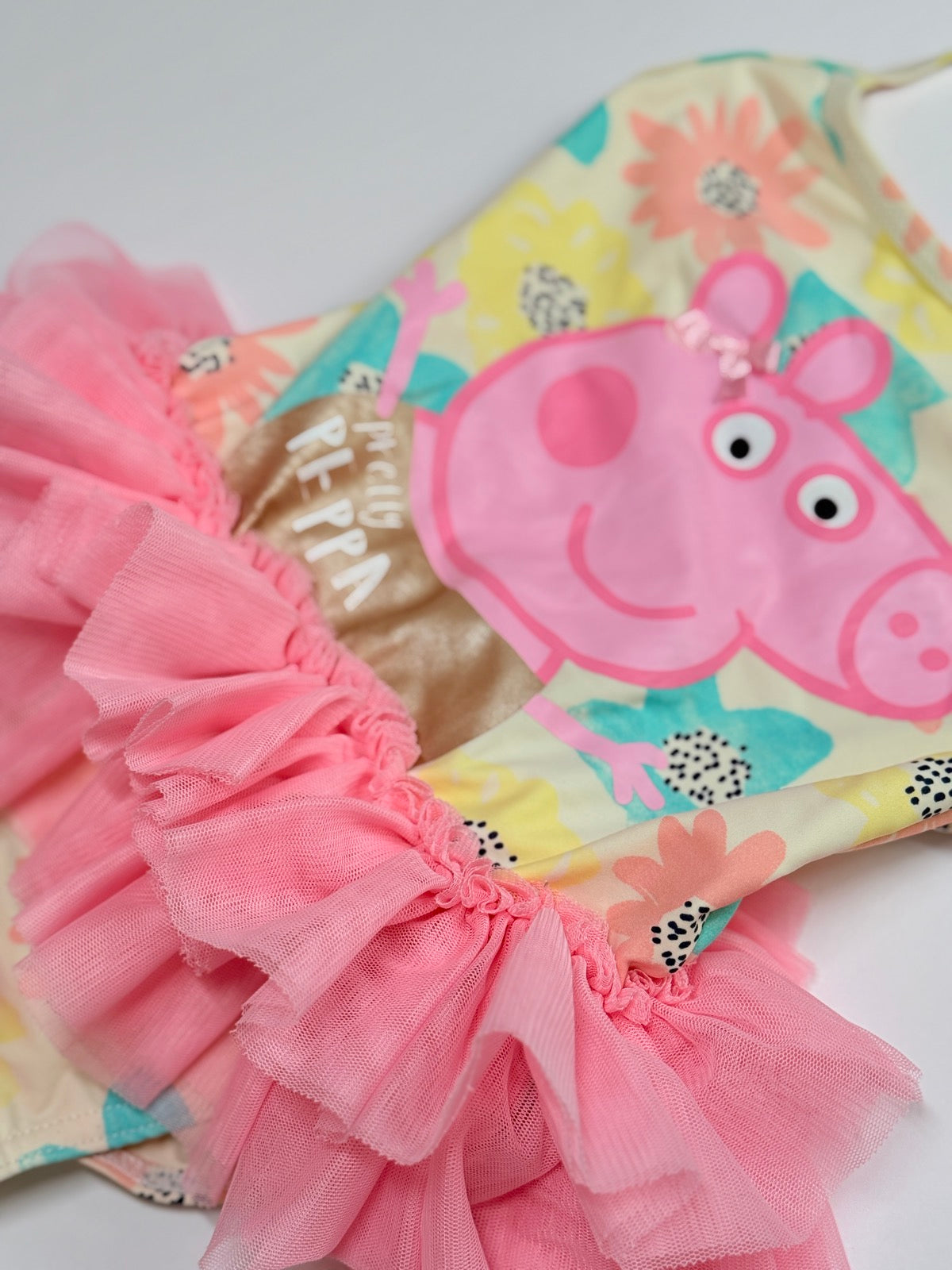Peppa Pig Tutu One-Piece Swimsuit Size 4-5