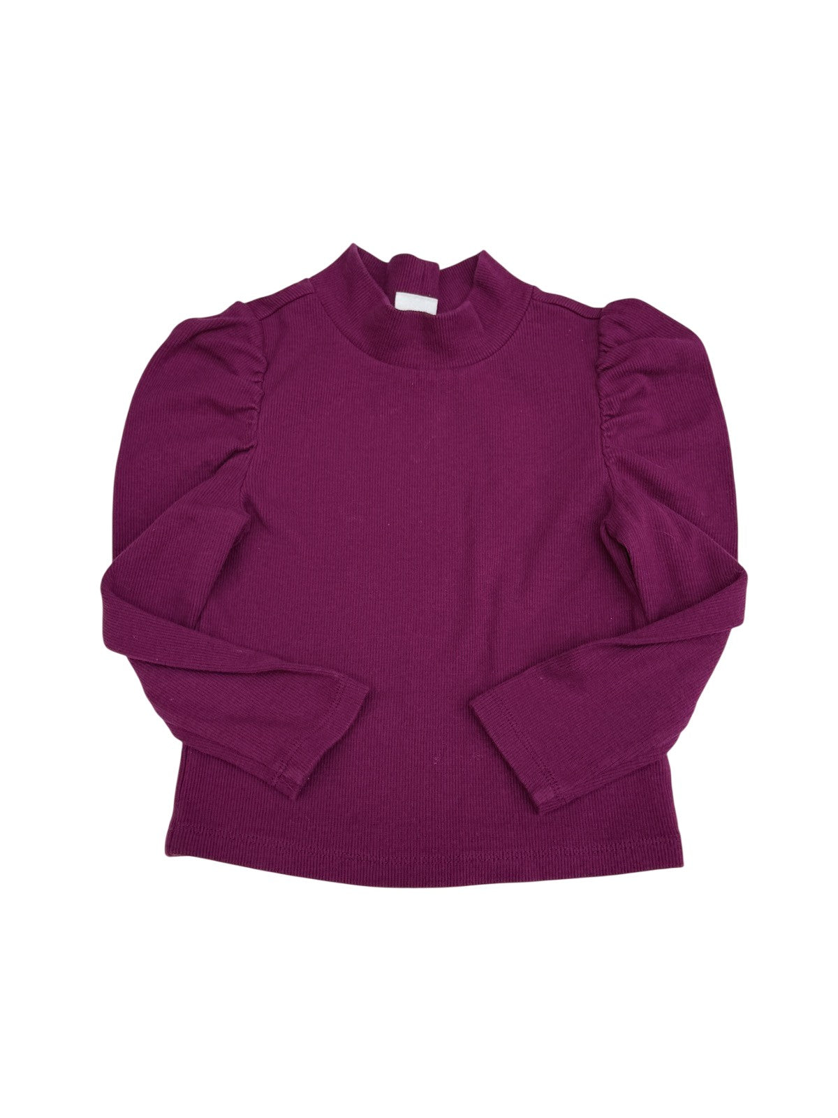 Baby Gap Magenta Puff Sleeve Top 2T