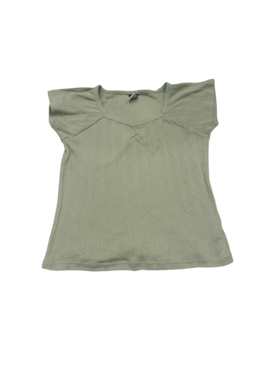 Old Navy Sage Green Ribbed Top Size 8