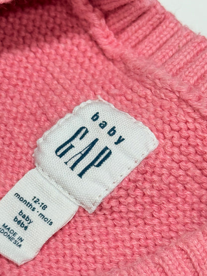 Baby Gap Pink Stripe Knit Romper 12-18m