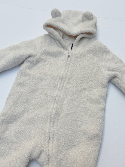 Baby Gap Fleece Bear Bunting Sleeper 6-12M