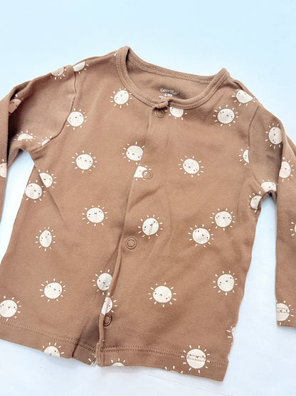 George Baby Sun Print Snap Top 6-9M