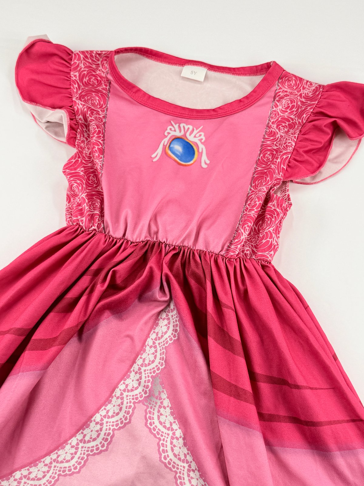 Princess Peach Style Pink Dress 5Y