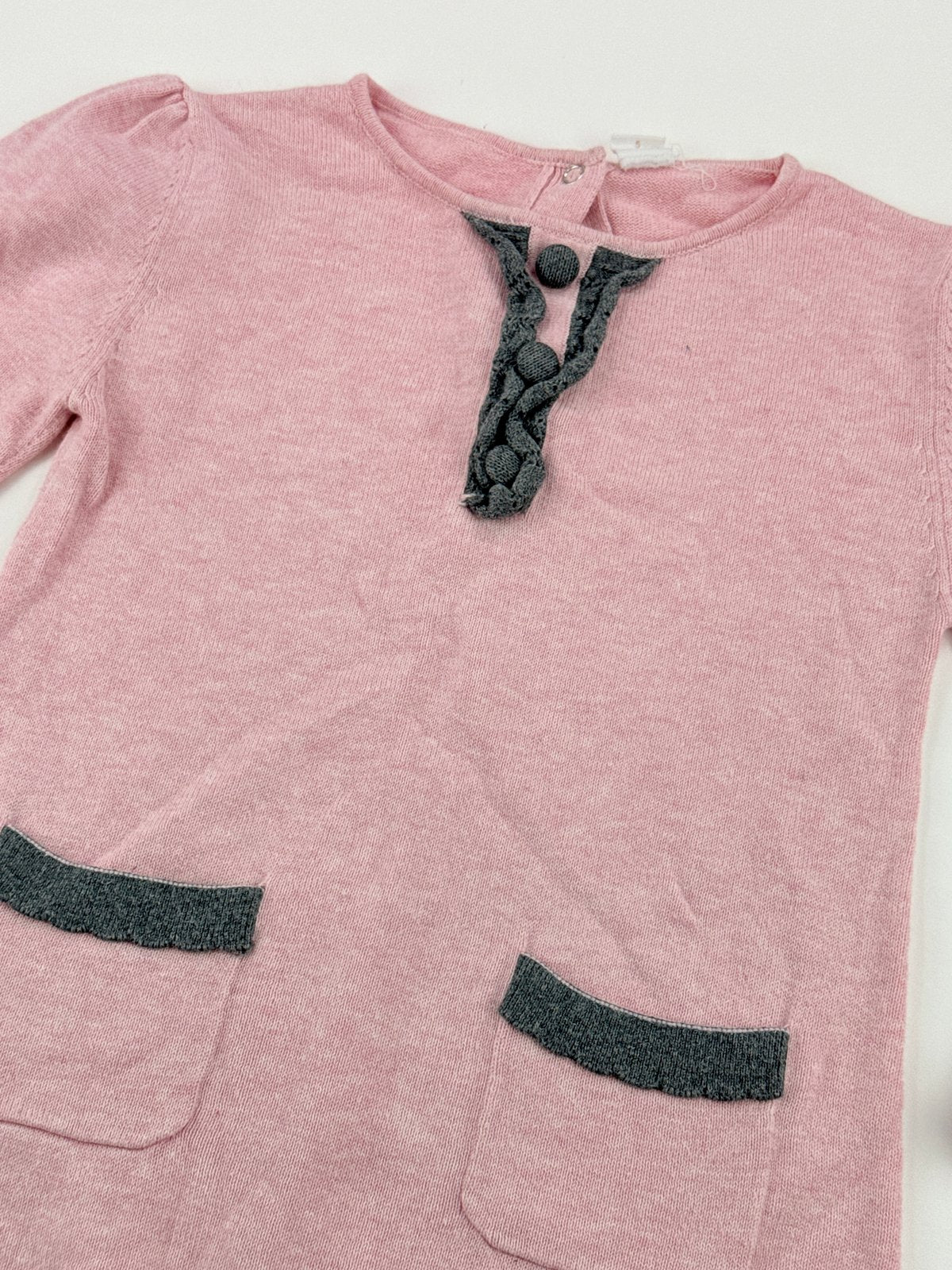 egg baby Pink Knit Dress Size 6
