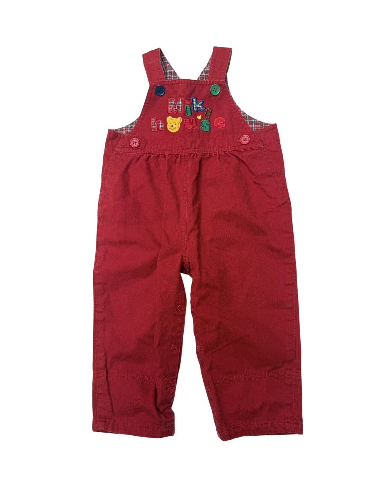 Mikihouse Baby Red Overalls Size 2T