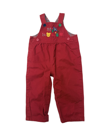 Mikihouse Baby Red Overalls Size 2T
