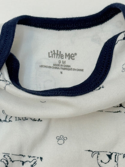 Little Me Dog Print Bodysuit 9M