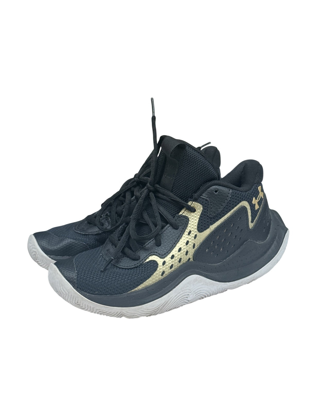 Under Armour Jet '23 Black Gold Sneakers 3.5Y