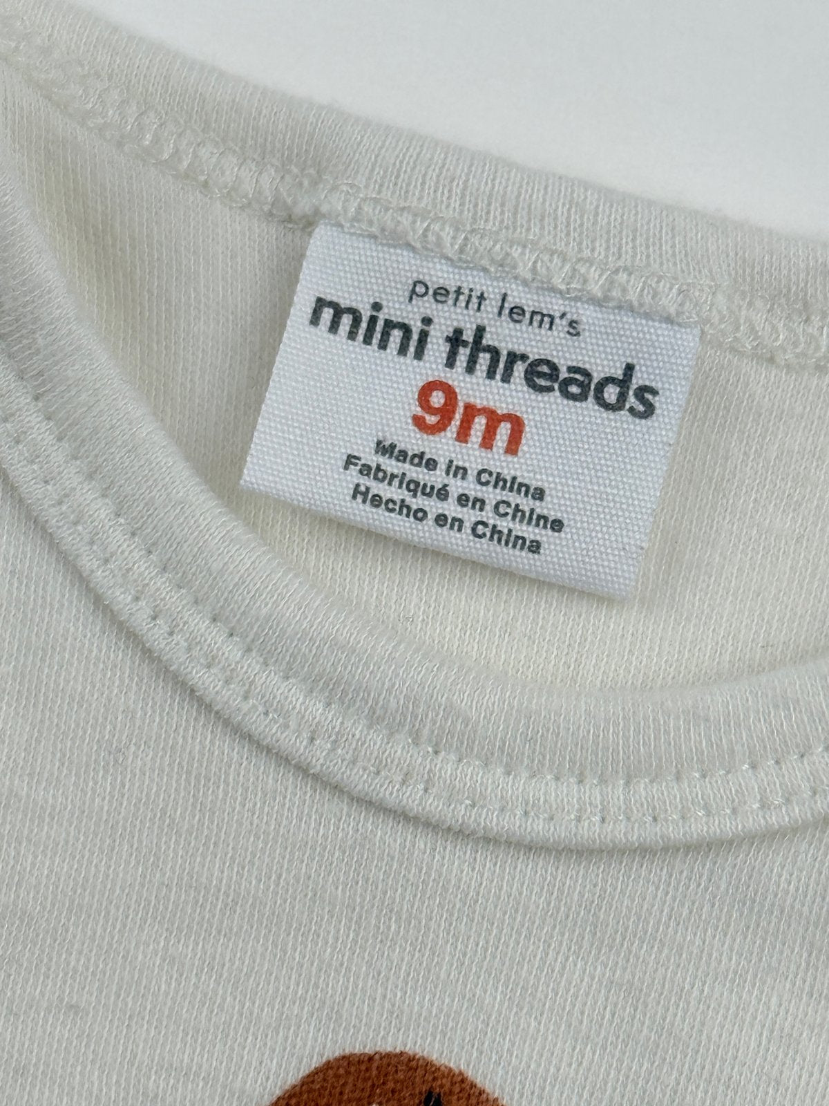 Petit Lem's Mini Threads Dinosaur Bodysuit 9M