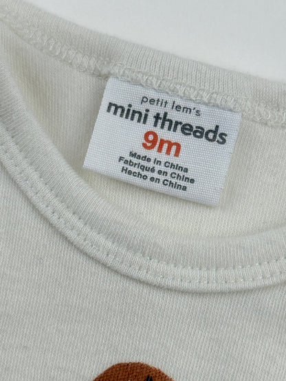 Petit Lem's Mini Threads Dinosaur Bodysuit 9M