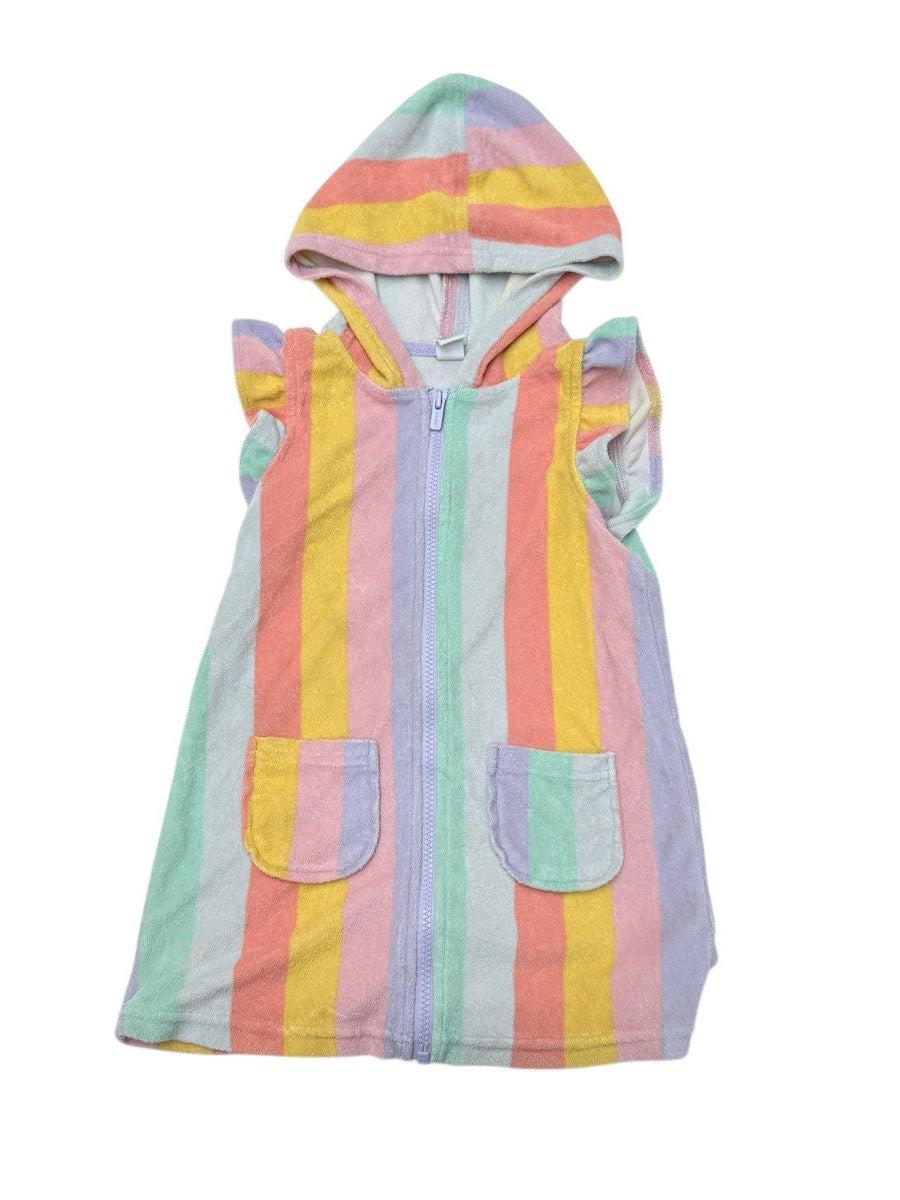 Old Navy Rainbow Stripe Terry Coverup Size 5T