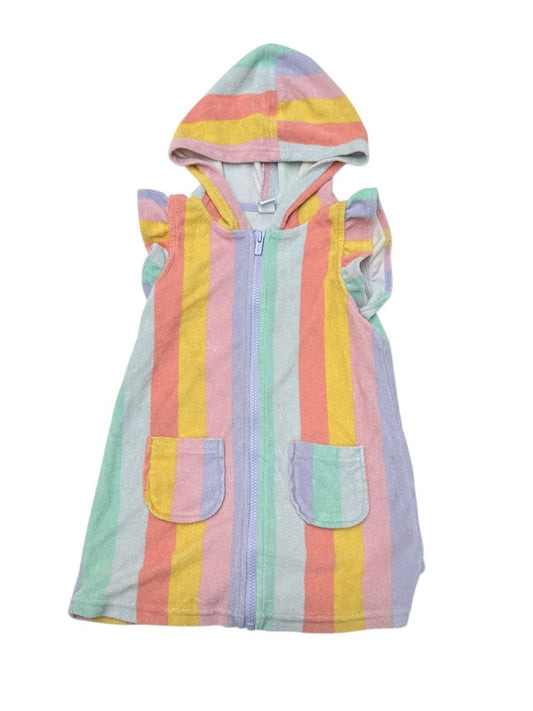 Old Navy Rainbow Stripe Terry Coverup Size 5T