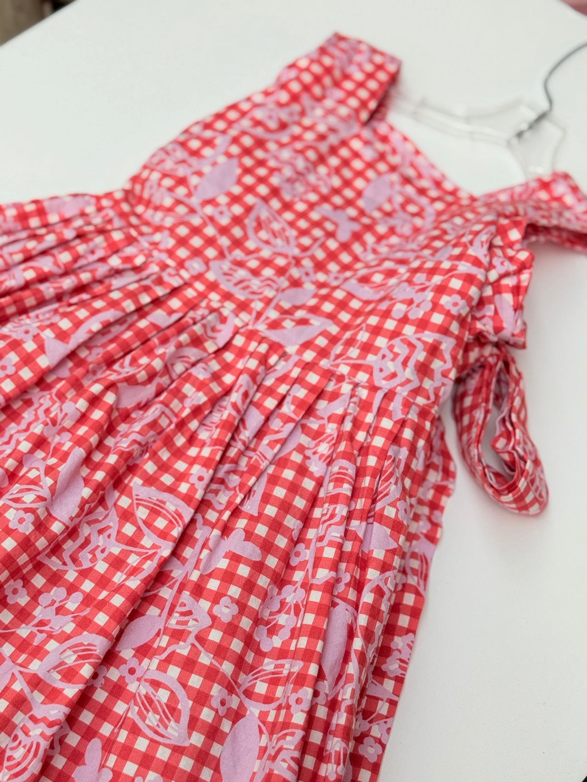Redfish Kids Gingham Print Dress Size 5