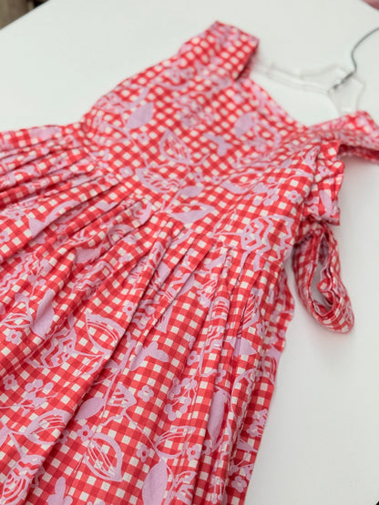 Redfish Kids Gingham Print Dress Size 5
